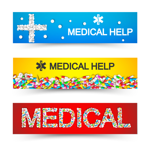 Medical banner vector free download