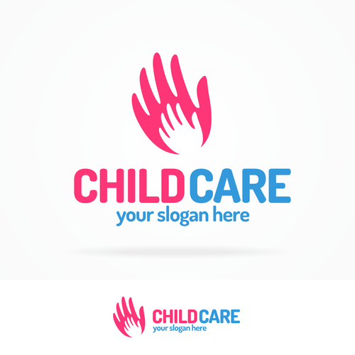 Child care logo vector free download