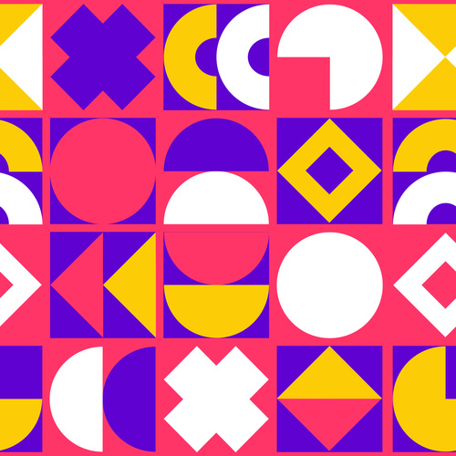 Simple abstract geometric shapes vector free download