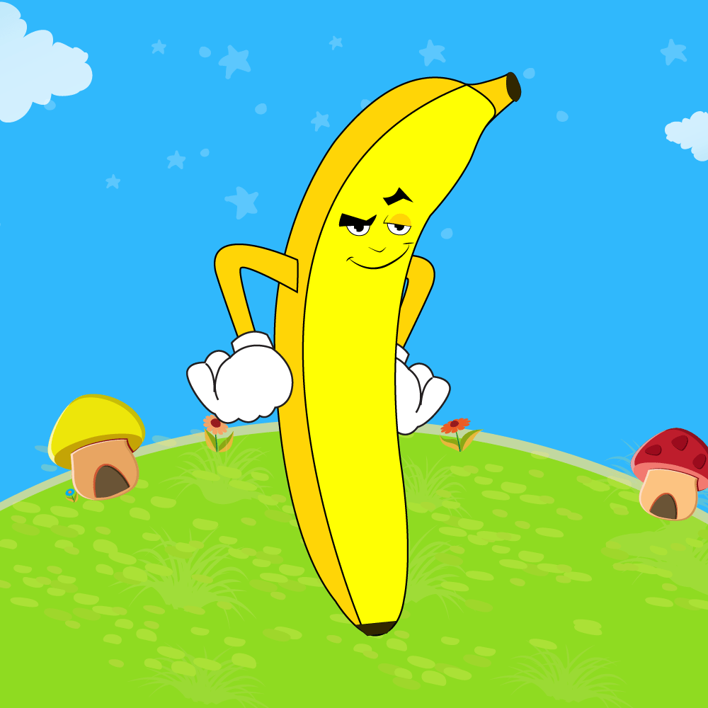 Banana cartoon vector free download