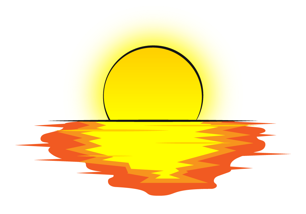 Sunset clipart free download