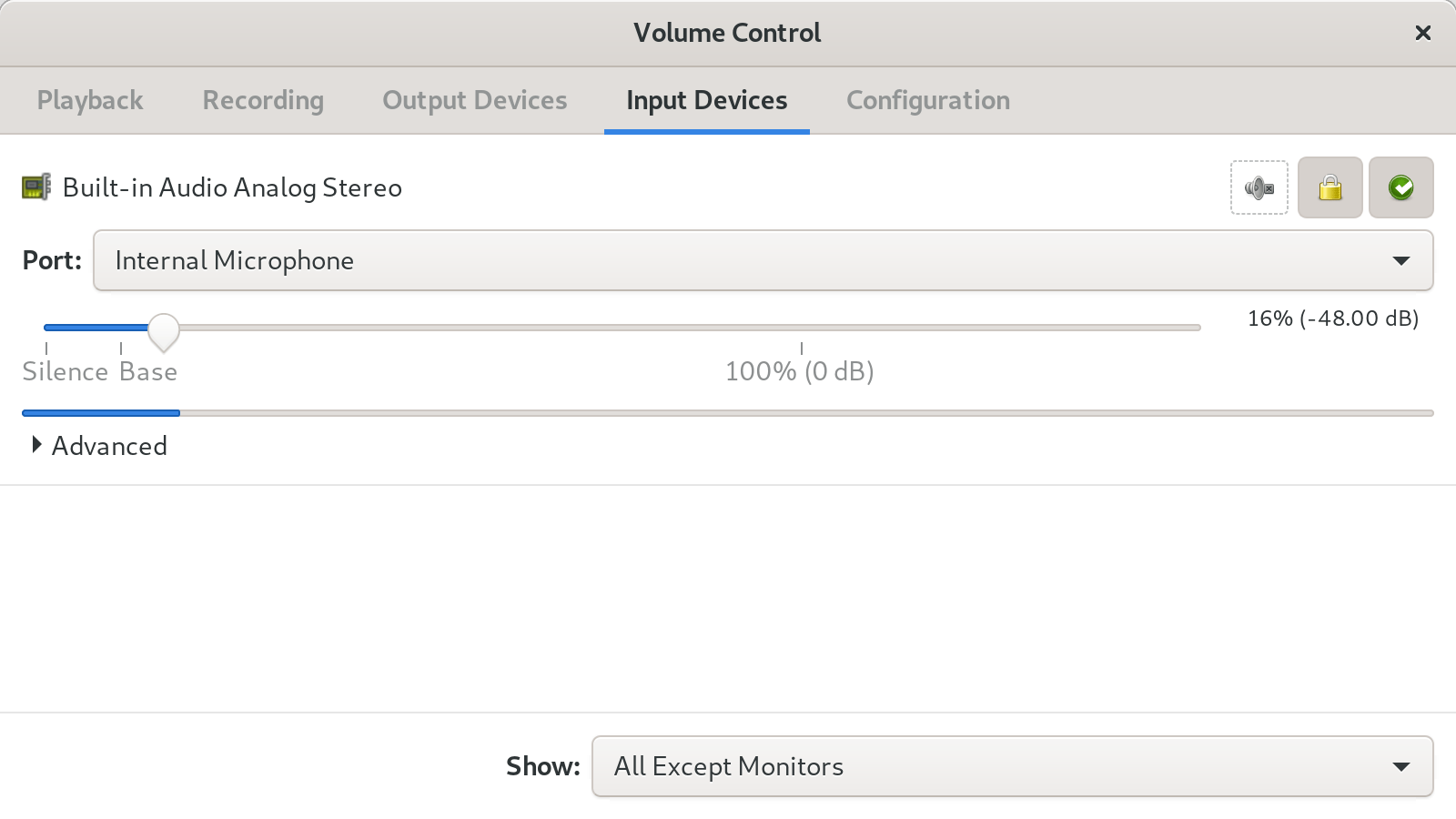 PulseAudio Volume Control