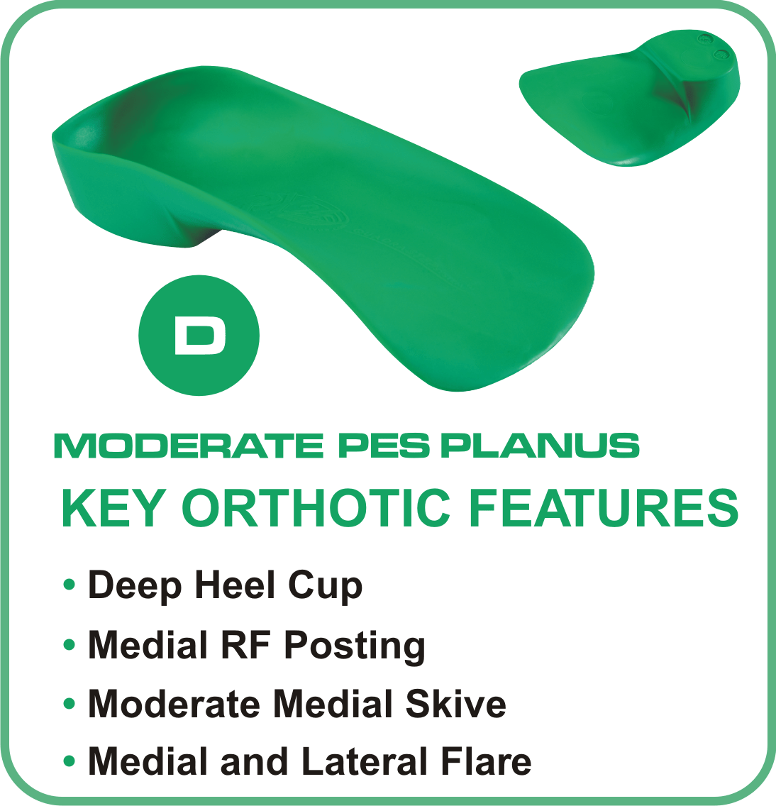 QUADRASTEP® Foot Orthotics D Quad Freed Foot