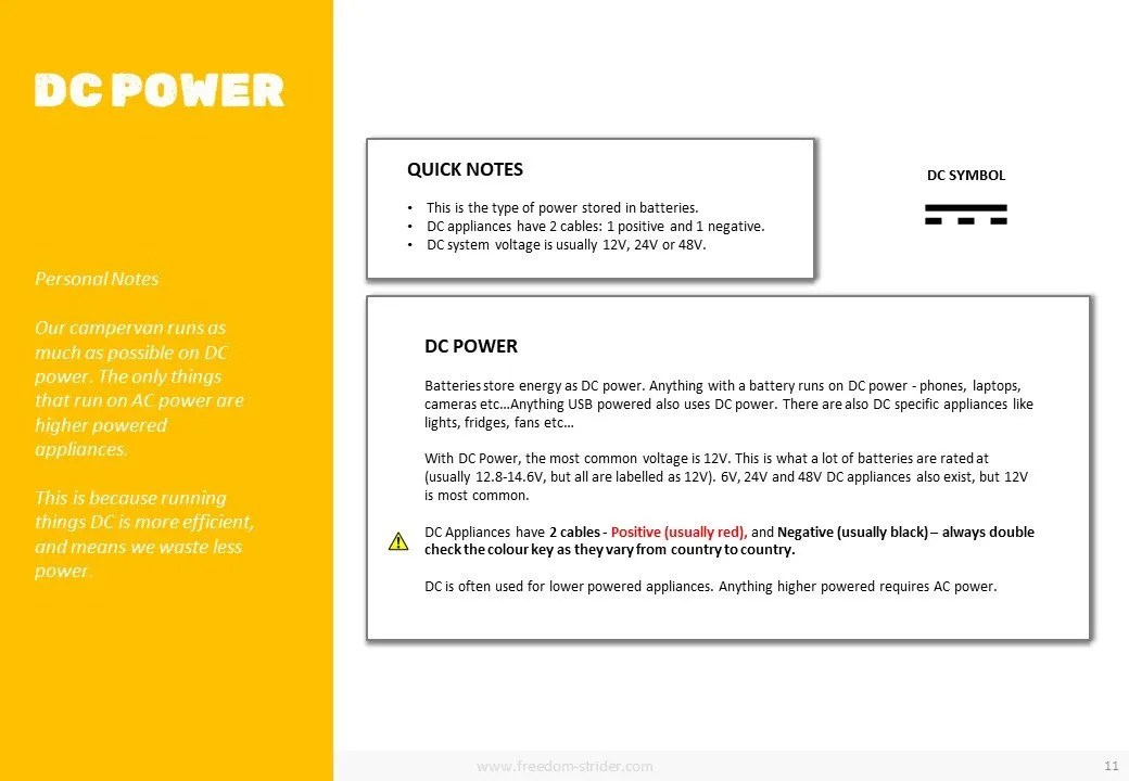 Simple Campervan Wiring Diagram 12V Electrics - Freedom Strider