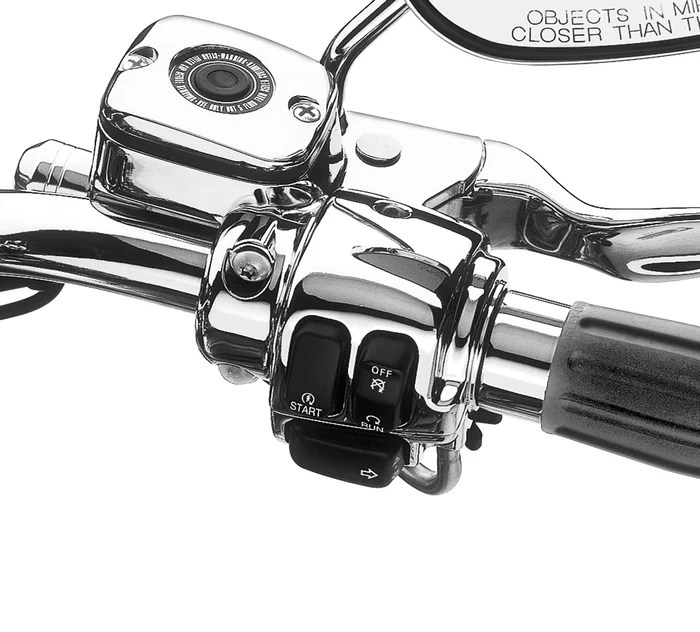 Harley Davidson Chrome Clutch Bracket and Master Cylinder Reservoir Kit