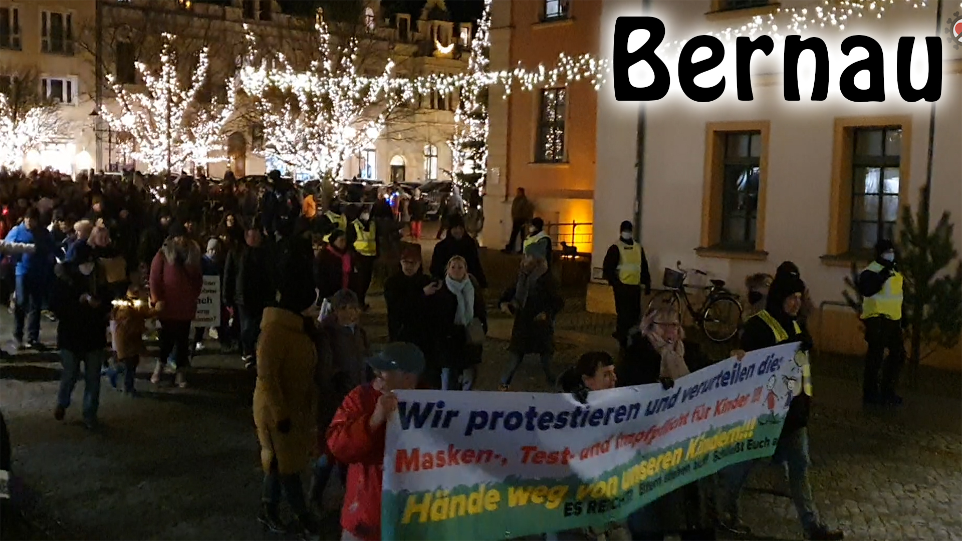 Spaziergang durch Bernau mit der Freedom Parade am 30.11.21 Freedom