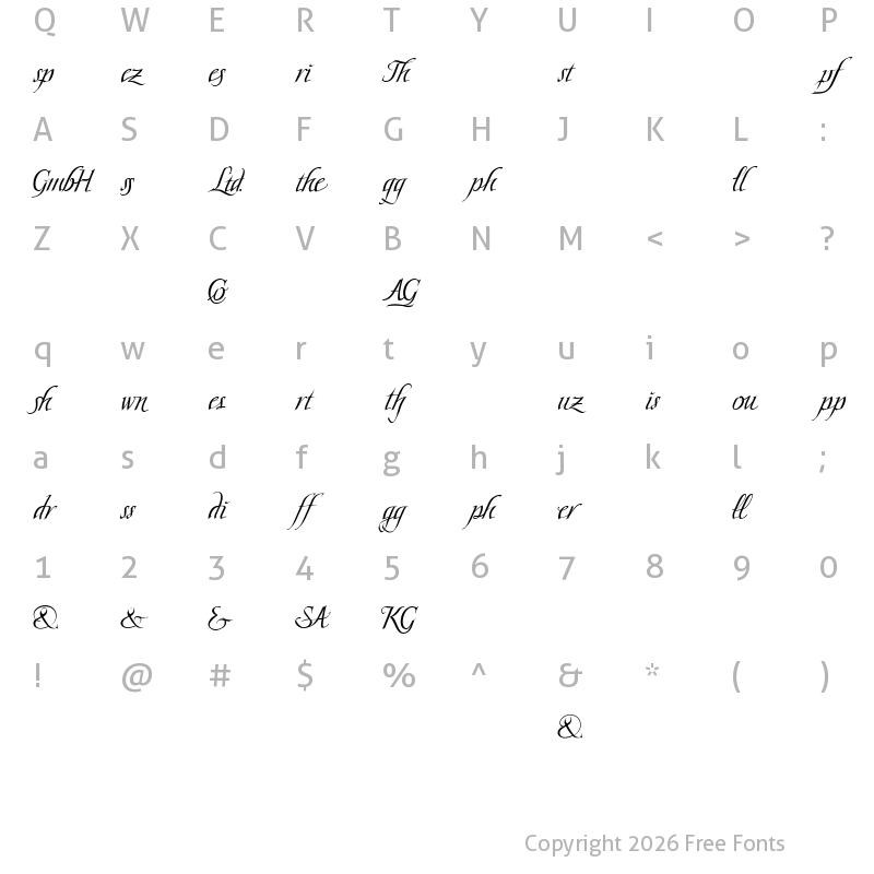 Scriptissimo Ligature Regular Download for free at Free Fonts Free Fonts