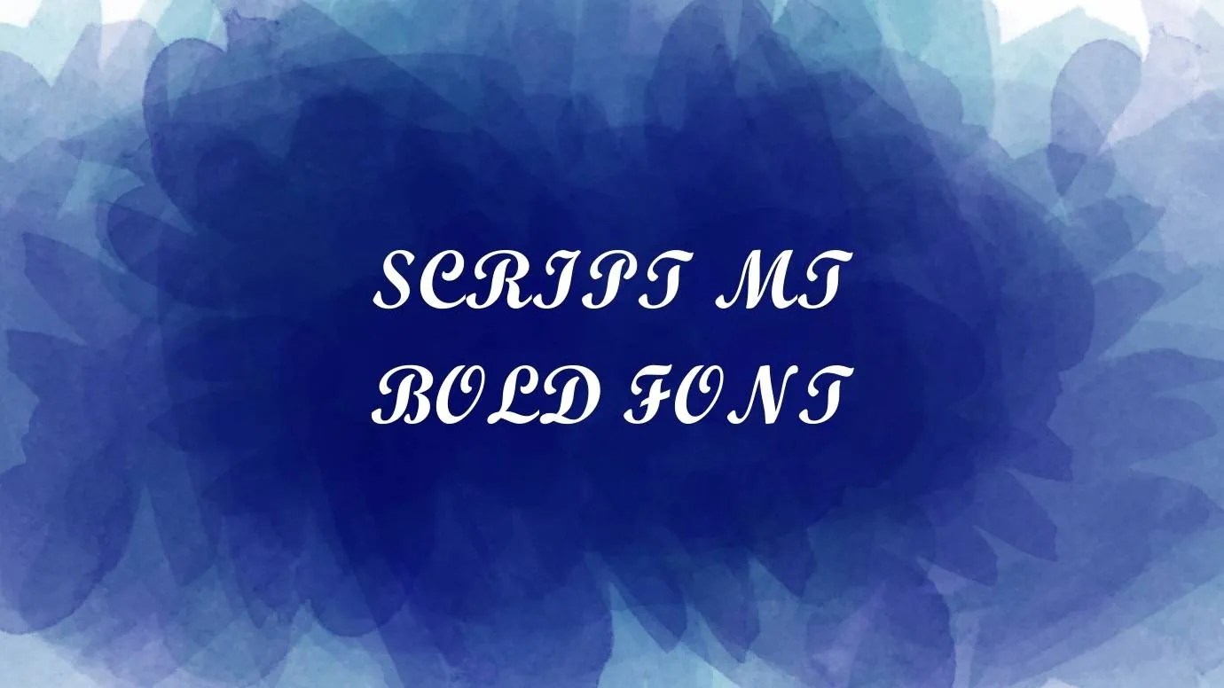 Script MT Bold Font Free Download