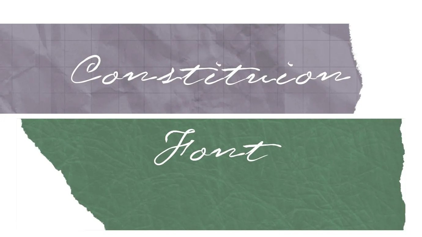Constitution Font Free Download