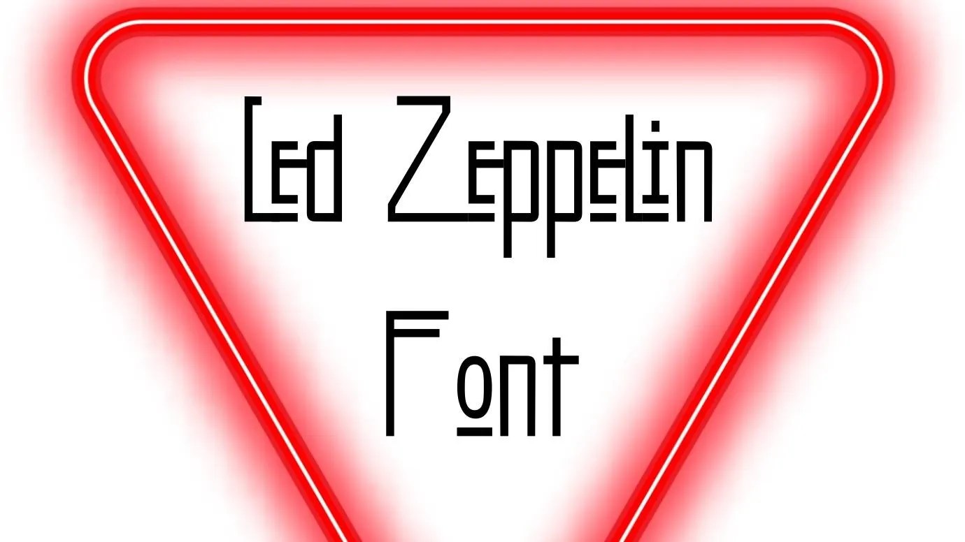 Led Zeppelin Font Free Download