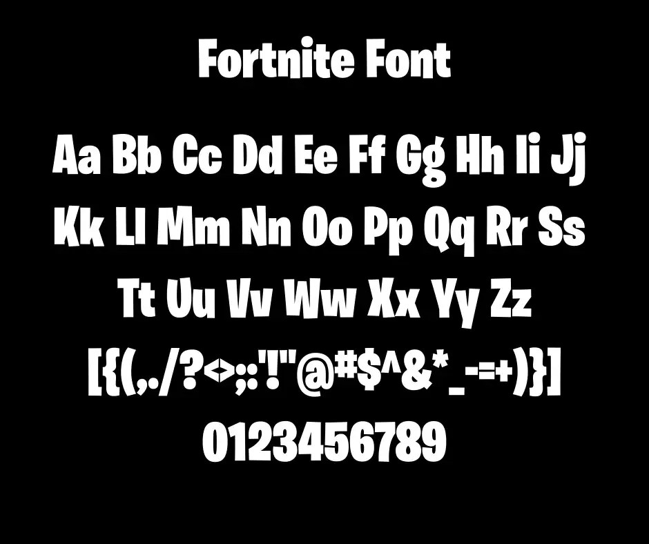 Download Fortnite Font Free Fonts Lab