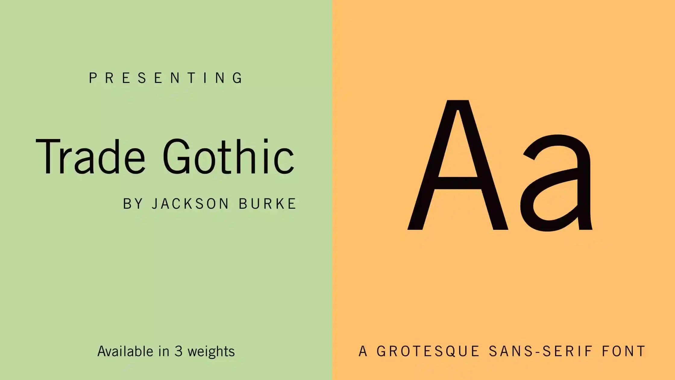Trade Gothic Font Download Free Fonts Lab