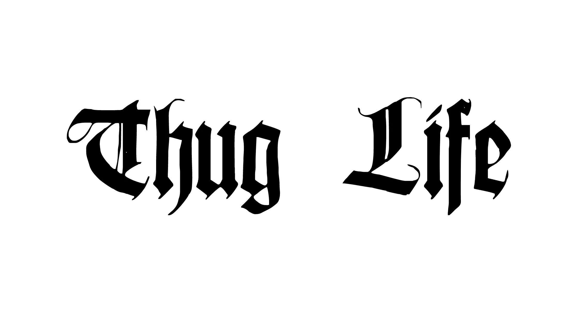 Thug Life Font Free Fonts Lab