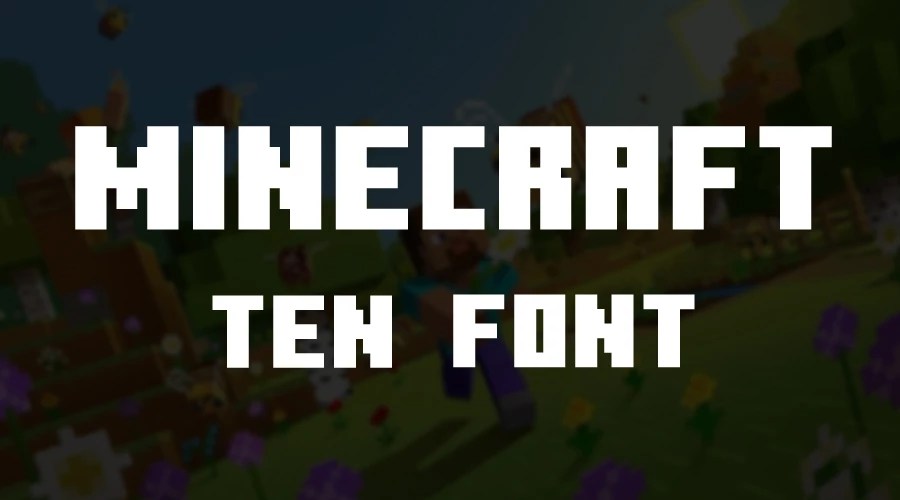 Minecraft Font Free Fonts Vault