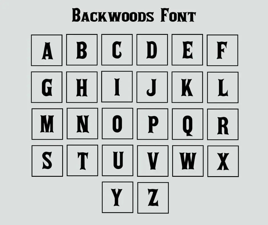 Backwoods Font Free Download Free Fonts World
