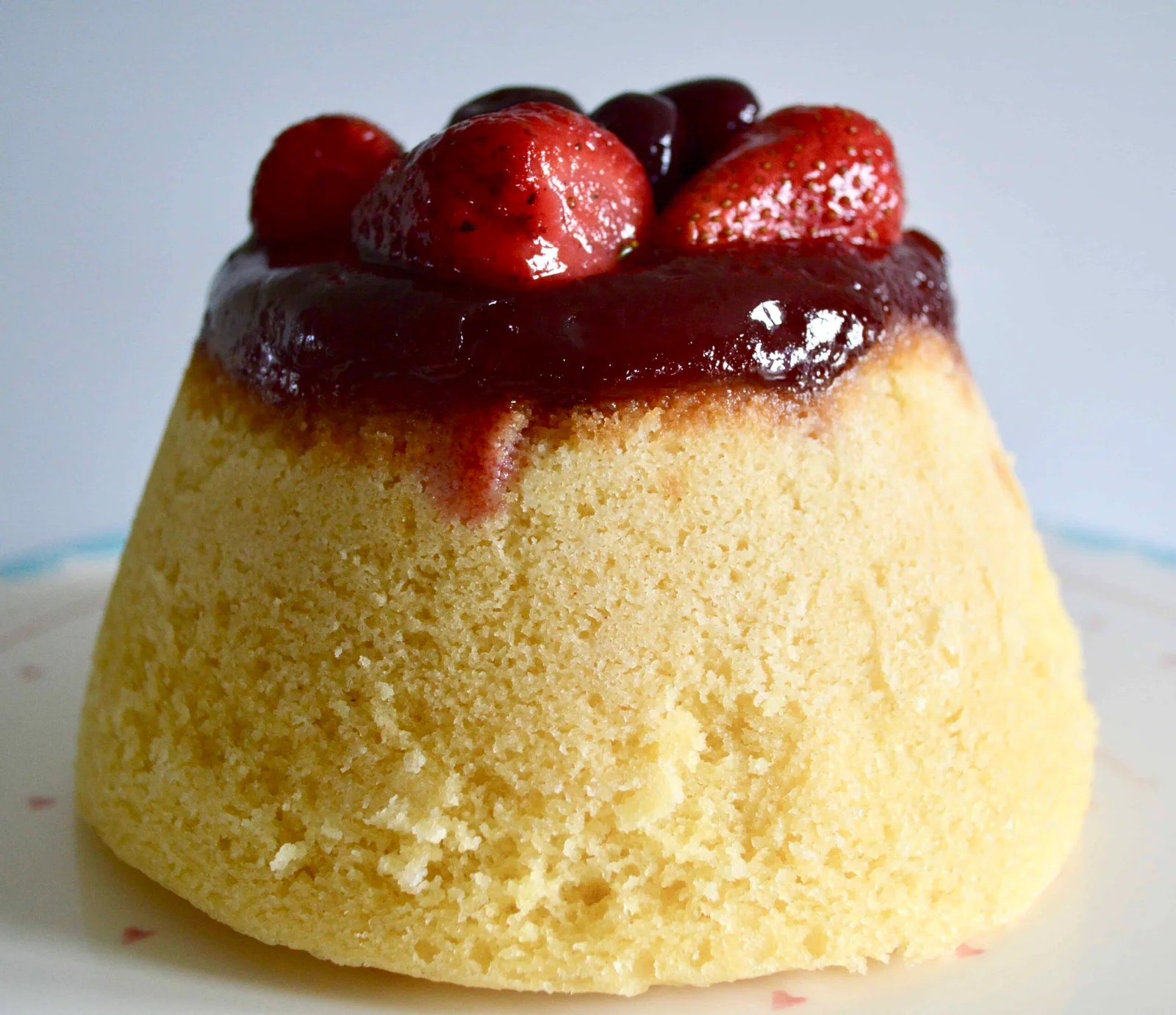 Steamed Jam Sponge Pudding (Gluten Free, Dairy Free)