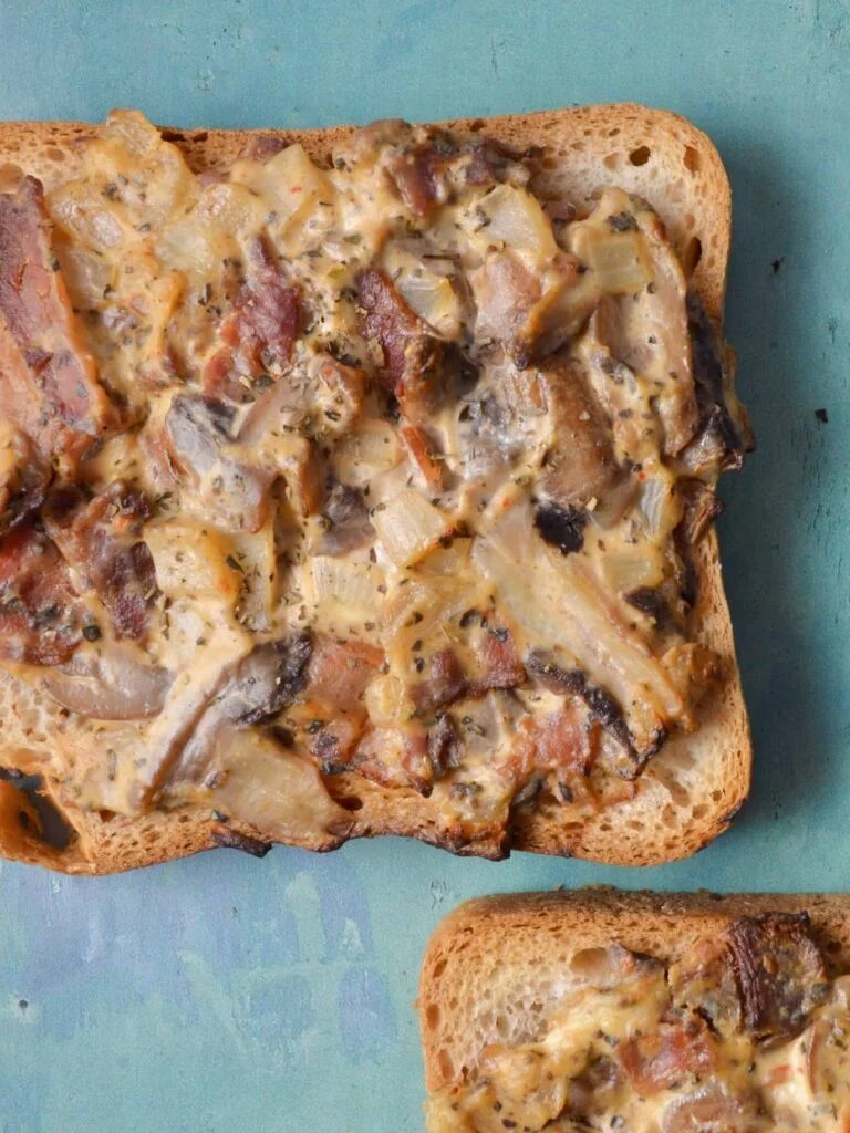Bacon & Mushroom Toast Topper (Gluten & Dairy Free)