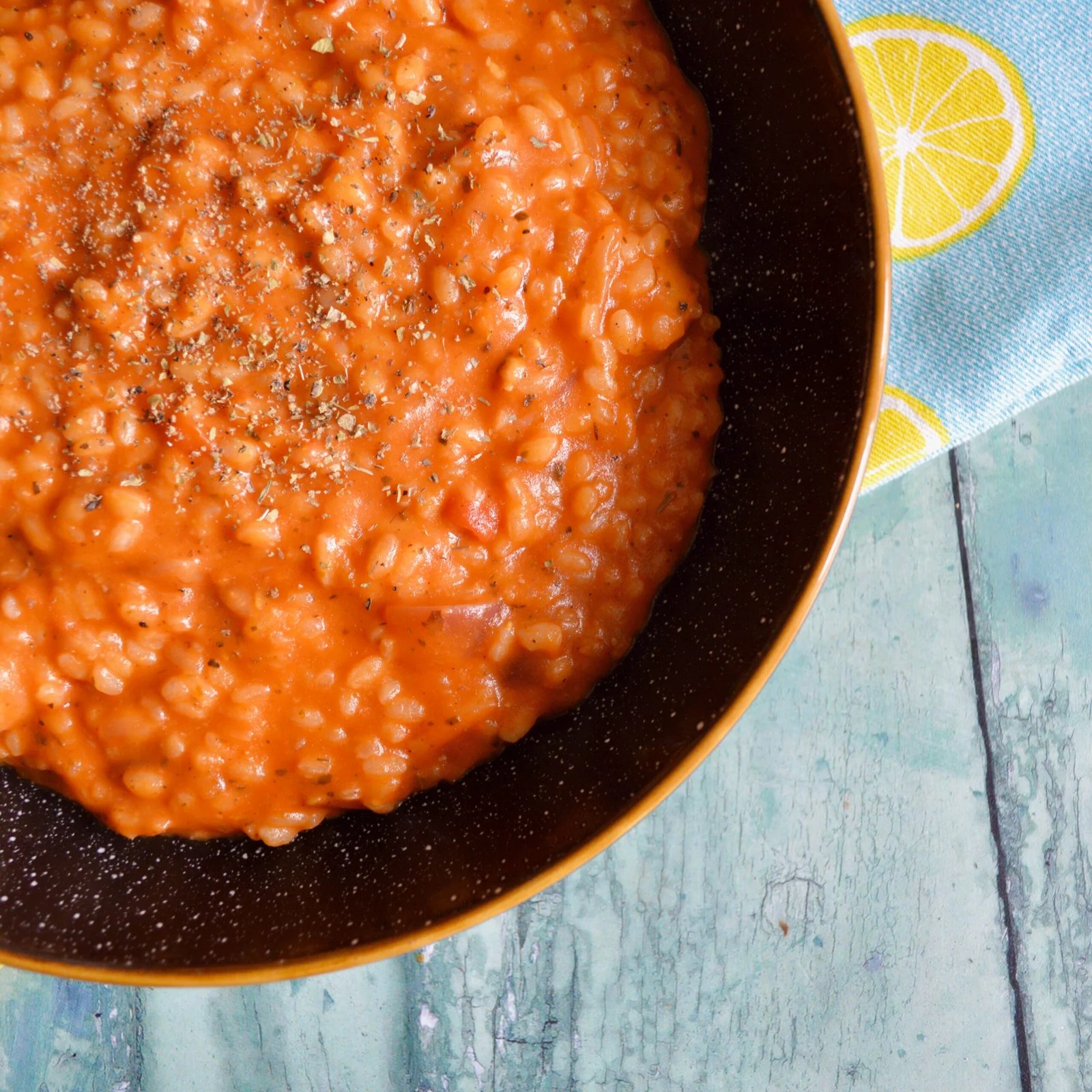 Tomato & Chicken Sausage Risotto (Gluten Free, Dairy Free)