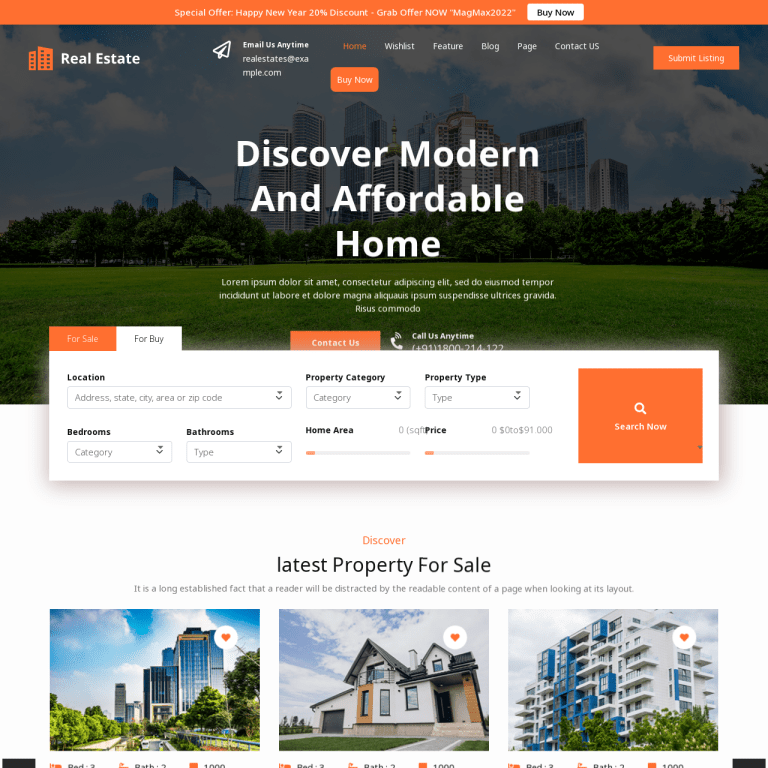 Best Free Real Estate WordPress Themes for 2023
