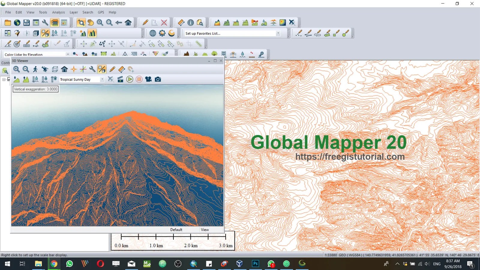Global Mapper 20 Full Version Review GIS Tutorial