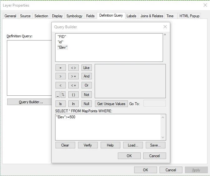 definitionquery GIS Tutorial