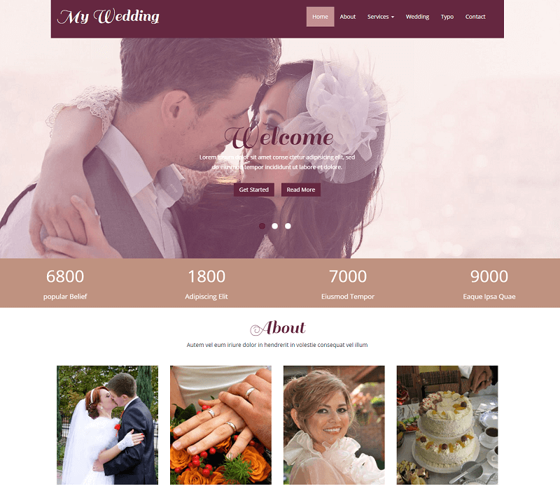 34 Best Free Wedding Html Website Templates 2019