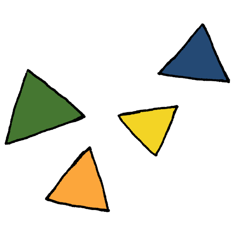 三角形のイラスト – フリーイラスト素材集 Kukukeke 様々な大きさの三角形のフリーイラスト | フリーイラスト・クラシック（フリクラ）