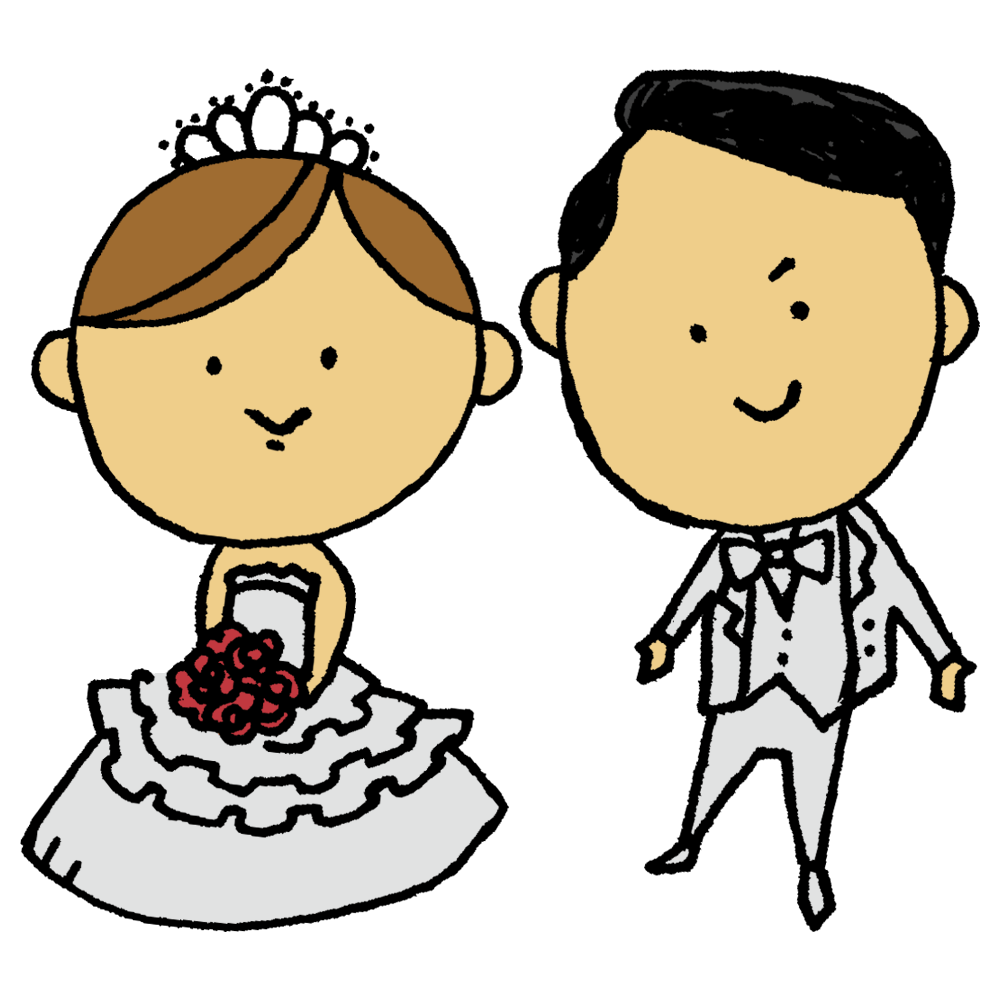 結婚式 イラスト 無料>結婚式 イラスト 無料 おしゃれ 無料イラスト素材画像