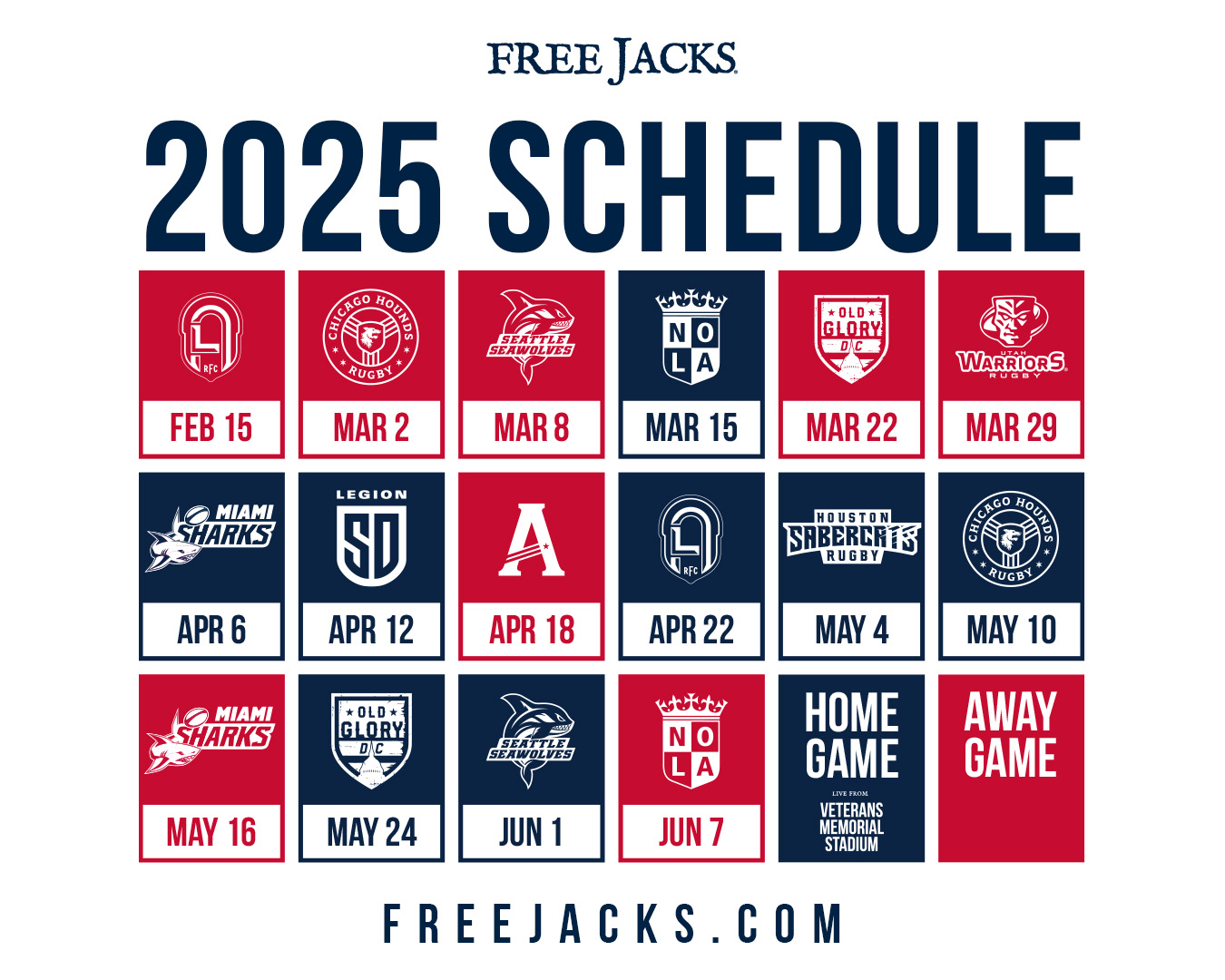 Fixture Update Two Key Changes to the Free Jacks' 2025 Schedule New England Free Jacks Fixture Update Two Key Changes to the Free Jacks' 2025 Schedule New England Free Jacks