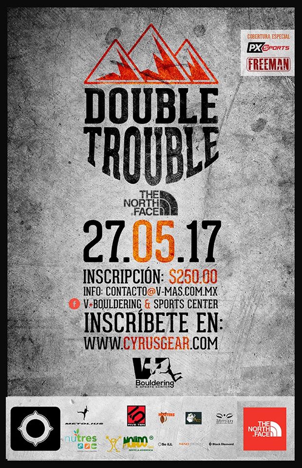 Regresa el Double Trouble de V+ Bouldering & Sport Center Freeman