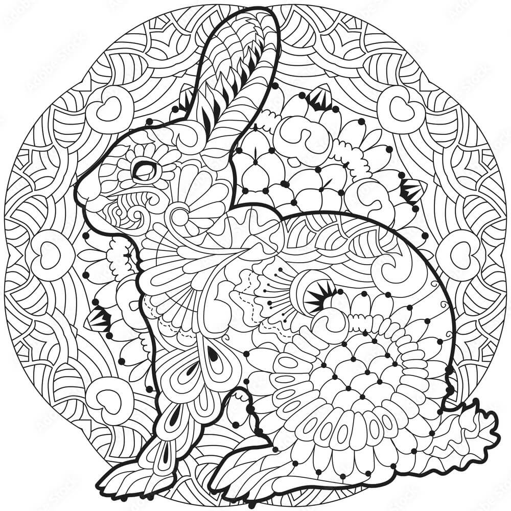 Mandala Spring Coloring Pages