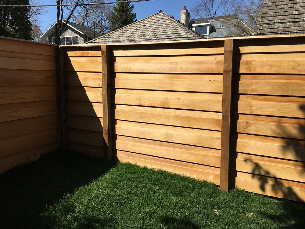 HC0106 Horizontal Cedar Fence Freeman Fence