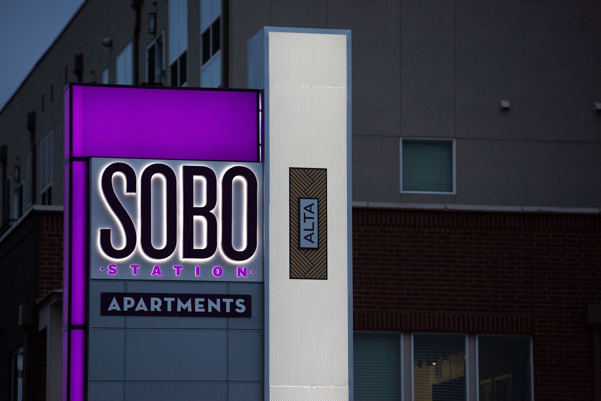 Sobo Station Apartments Freeman Signs