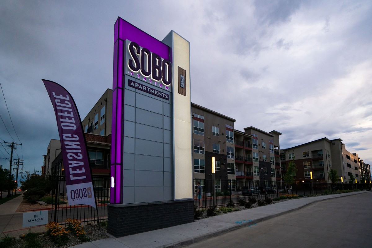 Sobo Station Apartments Freeman Signs