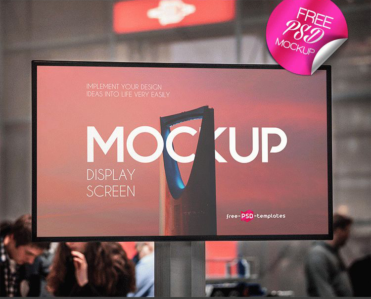 Display Screen Free Mockup
