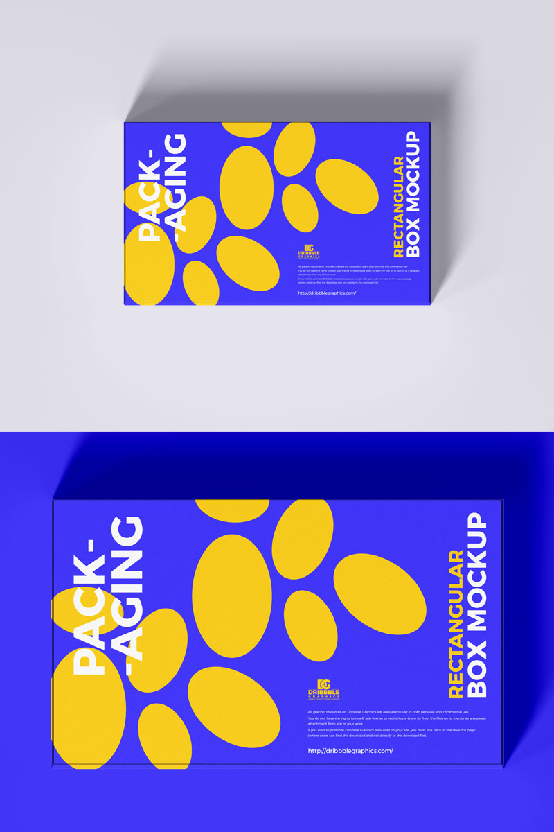 FreeTopViewBoxPackagingMockup Free Mockup Zone