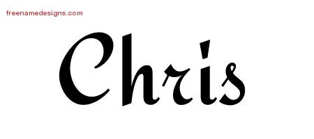 Calligraphic Stylish Name Tattoo Designs Chris Download Free - Free Name Designs 200_x_450_jpg