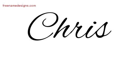 Cursive Name Tattoo Designs Chris Download Free - Free Name Designs 200_x_450_jpg