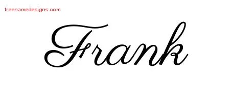 Classic Name Tattoo Designs Frank Printable - Free Name Designs 200_x_450_jpg