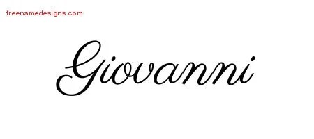 Classic Name Tattoo Designs Giovanni Printable - Free Name Designs 200_x_450_jpg