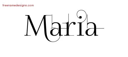 Decorated Name Tattoo Designs Maria Free - Free Name Designs 200_x_450_jpg