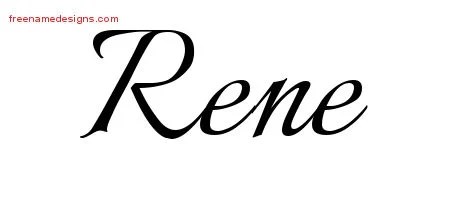 Calligraphic Name Tattoo Designs Rene Download Free - Free Name Designs 200_x_450_jpg