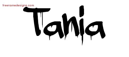 Graffiti Name Tattoo Designs Tania Free Lettering - Free Name Designs 200_x_450_jpg