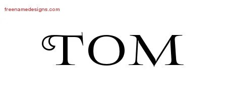 Flourishes Name Tattoo Designs Tom Graphic Download - Free Name Designs 200_x_450_jpg