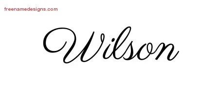 Classic Name Tattoo Designs Wilson Printable - Free Name Designs 200_x_450_jpg