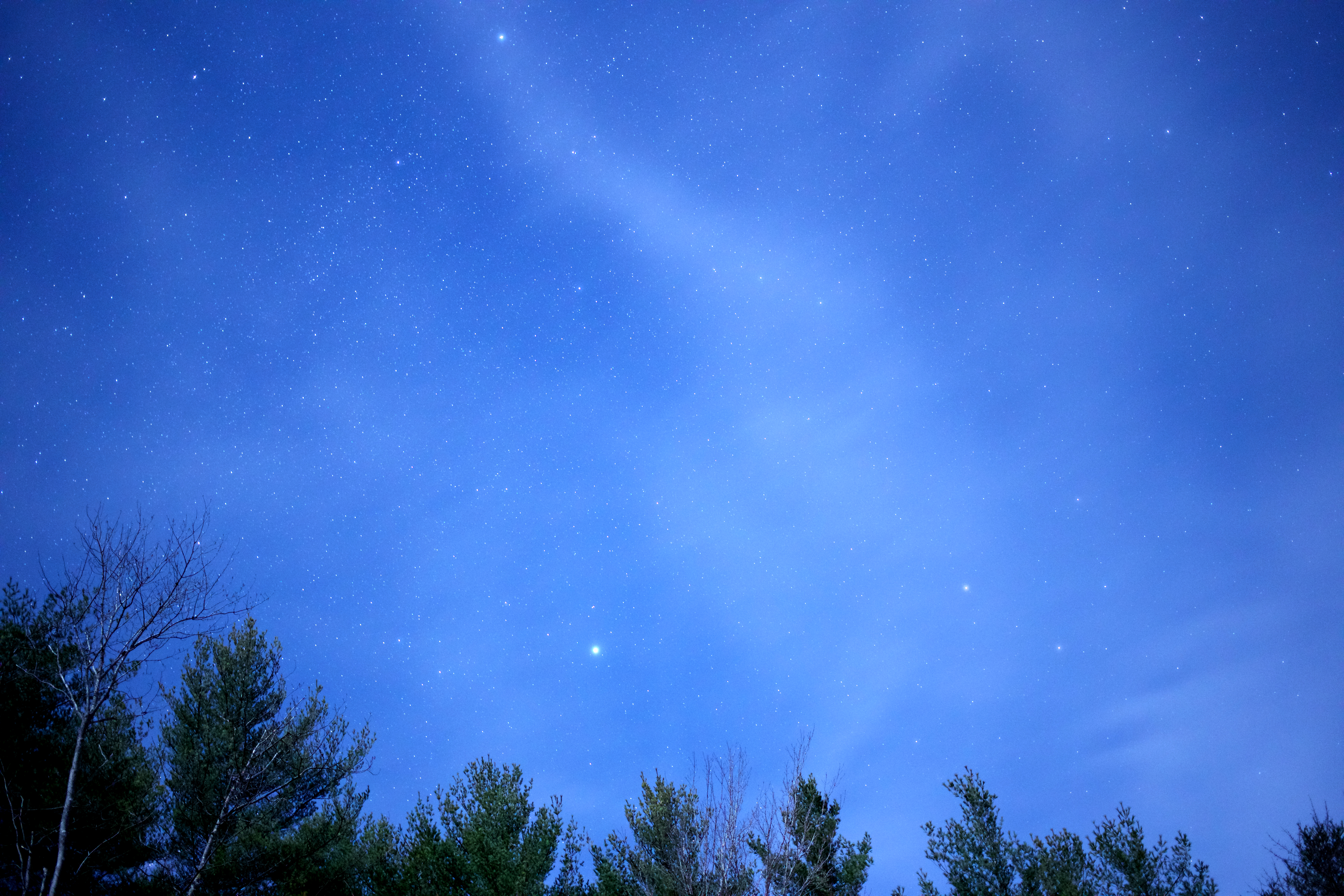 Ethereal Blue Night Sky Free Nature Stock