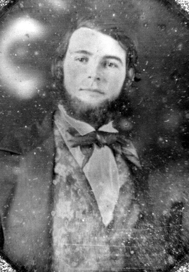 Picture above is a digital image of a reproduction of a tintype of Lindsey Duke Buckner