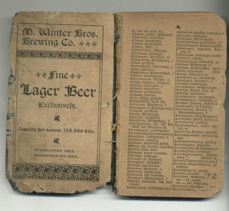 Winter Brothers Breweriana