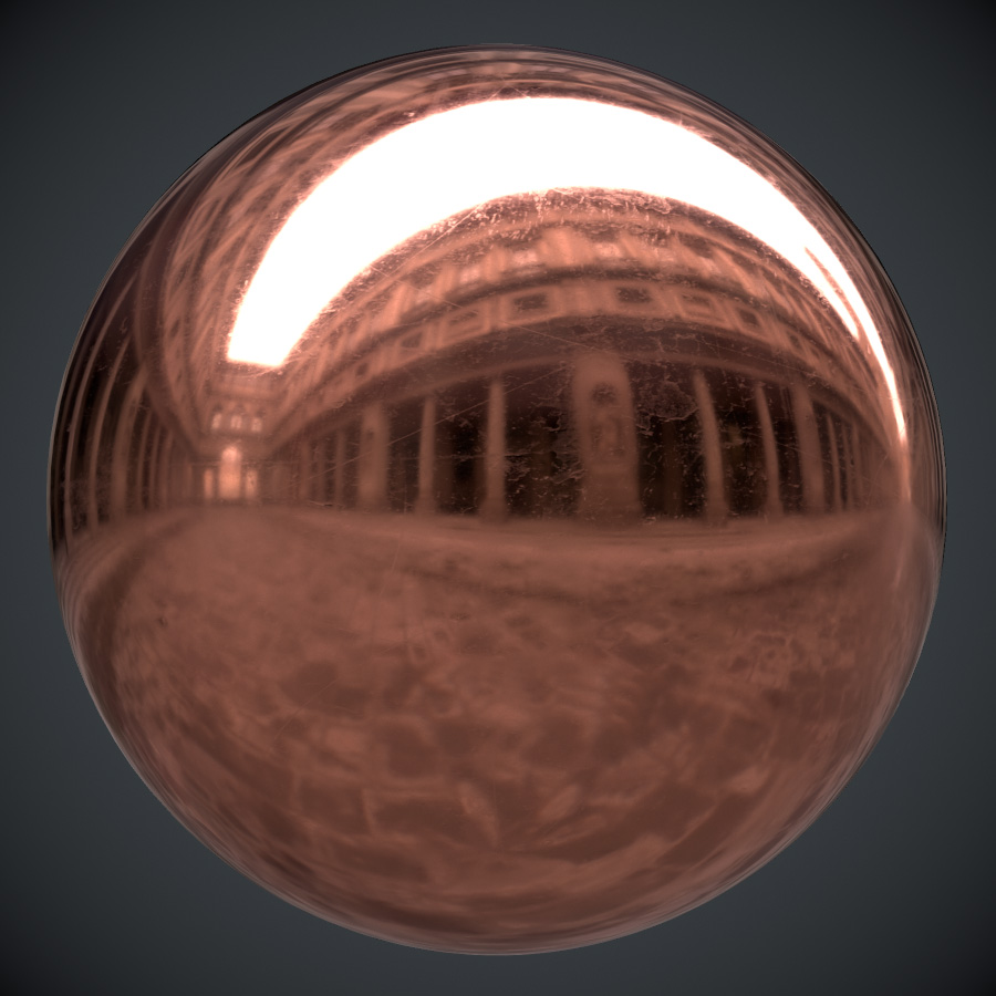 Scuffed Copper PBR Metal Material Free PBR Materials
