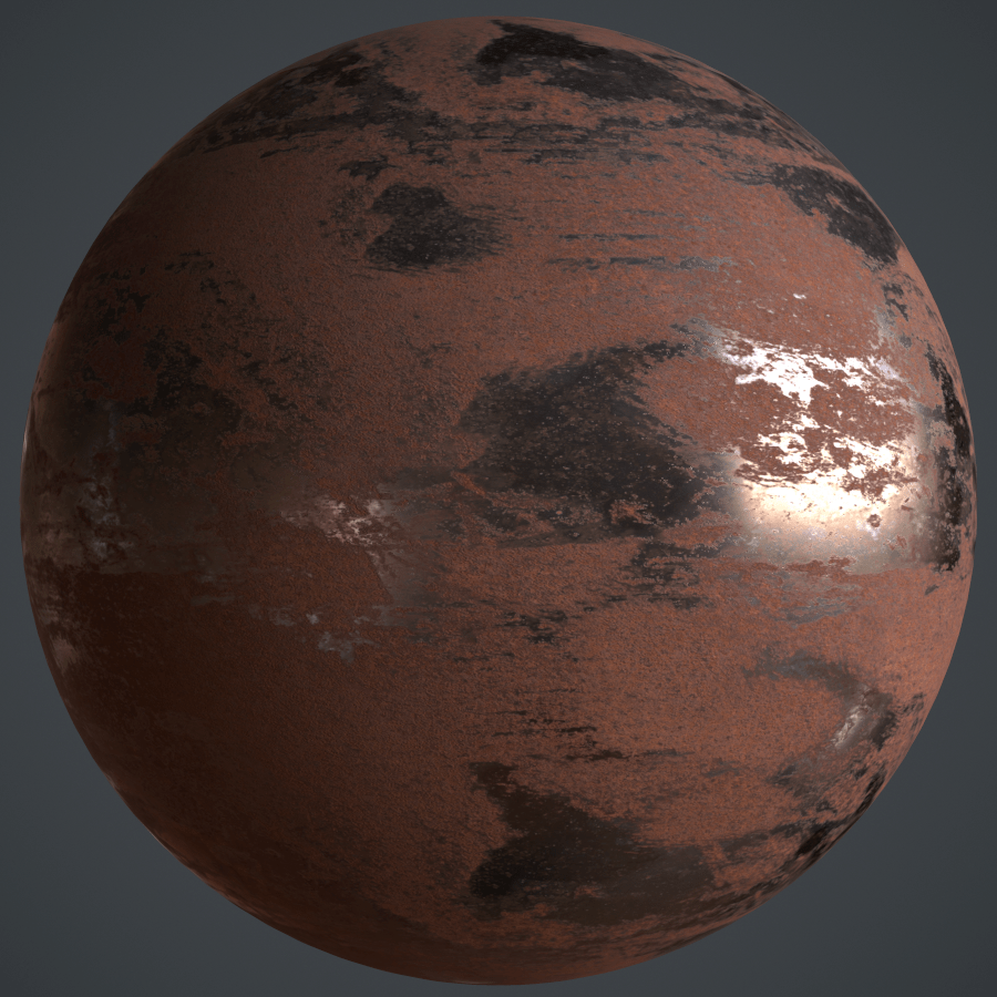 Rusted Iron PBR Metal Material Free PBR Materials